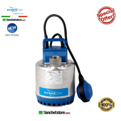 Pompe submersible Flygt SXM2/A 0,25 kW pour eaux usées, 220 Volt avec interrupteur à flotteur 107543000