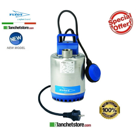 Flygt SXM3/A 0.55kW Submersible Pump for Waste Water, 220 Volts, with Float Switch 107543020
