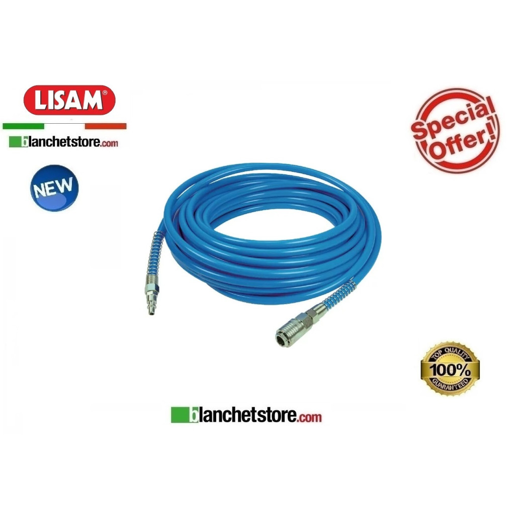 LISAM 9130 polyurethane hose for olive shaker with instant fittings and tap, 10 m, diameter 6 x 8 mm LISAM 9130 polyurethane hose for olive shaker with instant fittings and tap, 10 m, diameter 6 x 8 mm