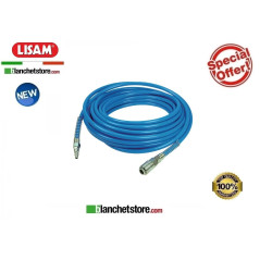Tubo poliuretano LISAM 9133 per abbacchiatore con raccordi a innesto e rubinetto Mt.10 d.8 x 10mm