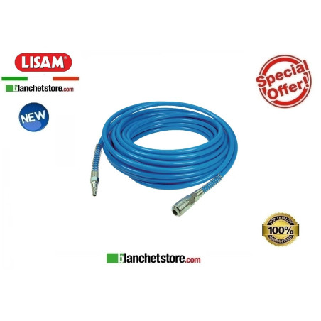 Tubo poliuretano LISAM 9133 per abbacchiatore con raccordi a innesto e rubinetto Mt.10 d.8 x 10mm