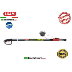 LISAM 9168 carbon fiber telescopic pole with handle for olive harvesting machines, with valve, 2.5-4.00 meters length.