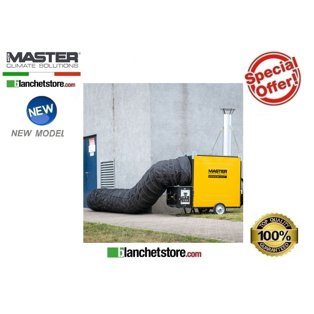 Generatore aria calda a gasolio Master AIR BUS BV 471 SE 1 VIA 136Kw 8500Mc/h