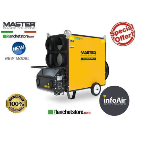 Générateur d'air chaud diesel Master AIR BUS BV 471 SE 4 SORTIE 136kW 8500mc/h