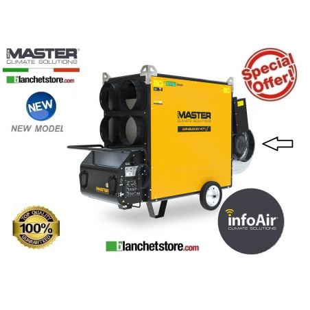 copy of Master AIR BUS BV 471 SE 4 EXIT diesel-powered hot air generator,  136kW, 8500 m³/h