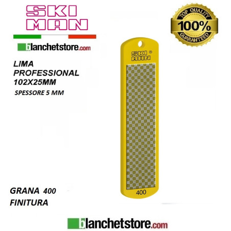 Diamond File PVC mm 100 Grit 400 -YELLOW-