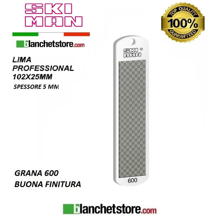 Diamond File PVC mm 100 Grana 600 -BIANCO-