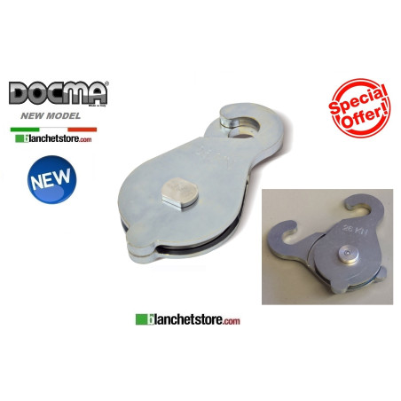 POULIE DE TRANSFERT POUR TREUILS DOCMA VF150-155 CORDE 4-6,5