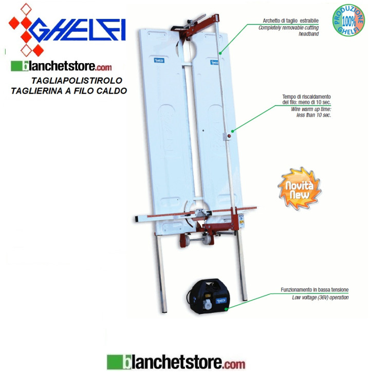 TAGLIAPOLISTIROLO GHELFI 1705 TAGLIERINA A FILO CALDO CM 120