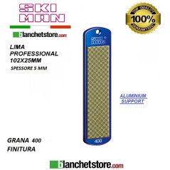 Diamond File Aluminium mm 100 Grana 400 -GIALLO-