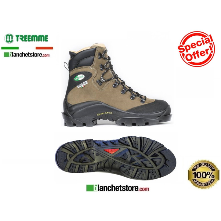 Scarpone treemme trekking 9590 N.38 nabuk acquastop ramponabile