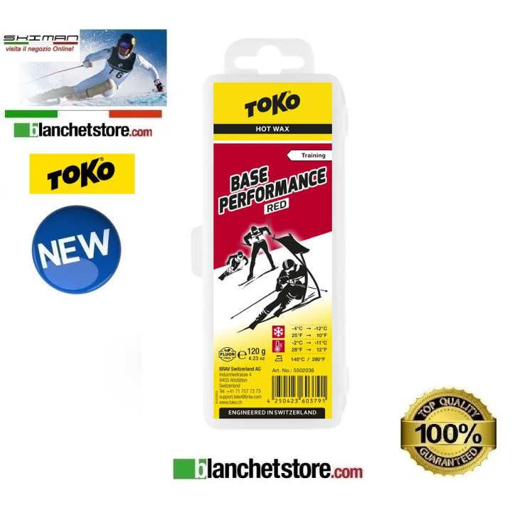 Wax Toko Base Performance blister 120 gr -RED