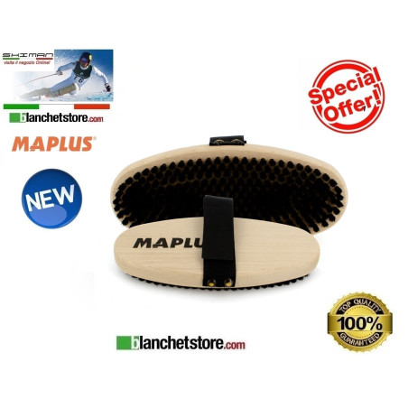 Brosse ovale Maplus pour ski et snow en crin soupple MT0124