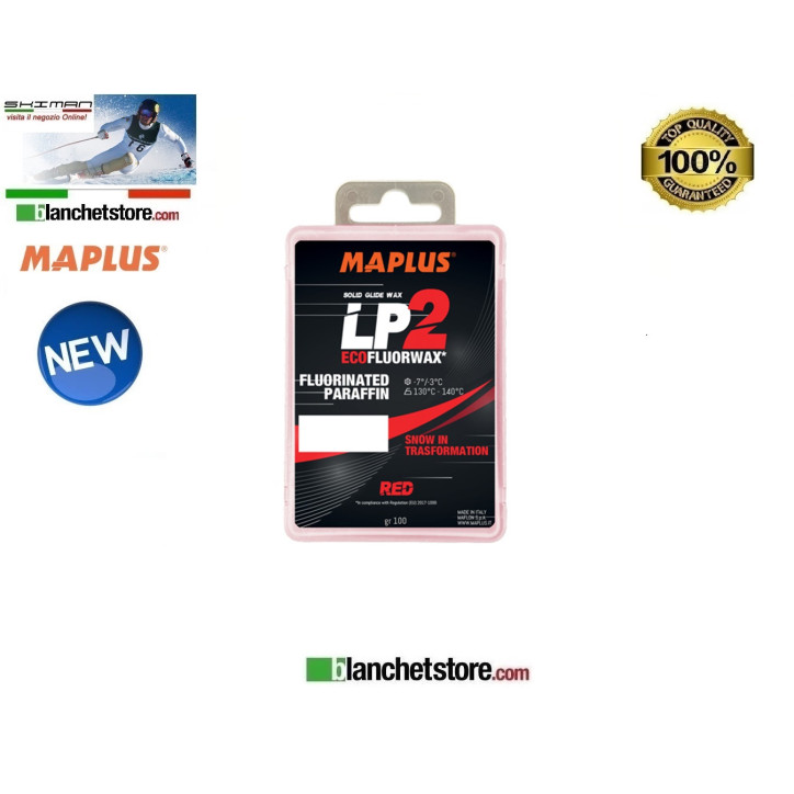 Wax MAPLUS FLUORINATED LP 2 RED Box 100 gr NEW MW0953N