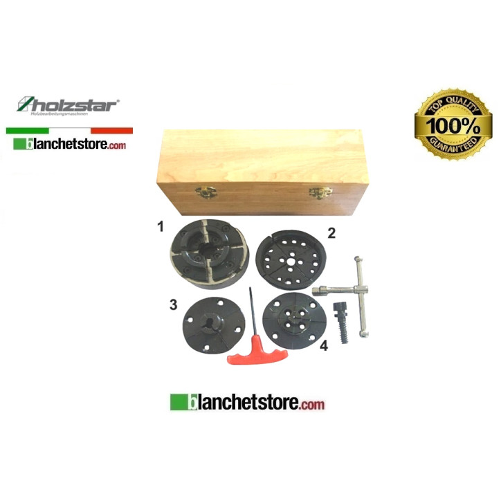 Mandrino a 4 griffe Holzstar Profy. 4-JAW CHUCK M 33X3.5 d.100