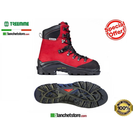 Stivale boscaiolo antitaglio in pelle acquastop 91213 N.41 Red