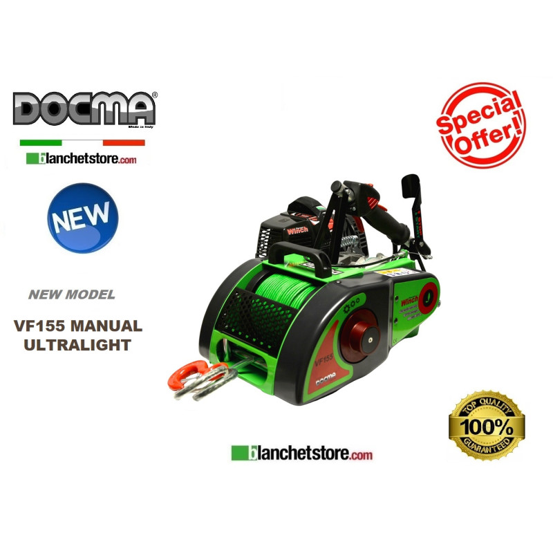 Verricello Forestale Forest Winch Docma VF155 manual + Fune 80mt