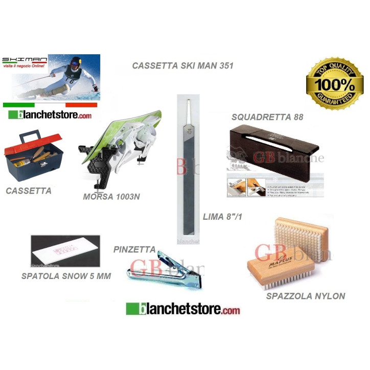 Kit cassetta Ski Man 351/A per SNOW BOARD FREERIDE Kit cassetta Ski Man 351/A per SNOW BOARD FREERIDE
