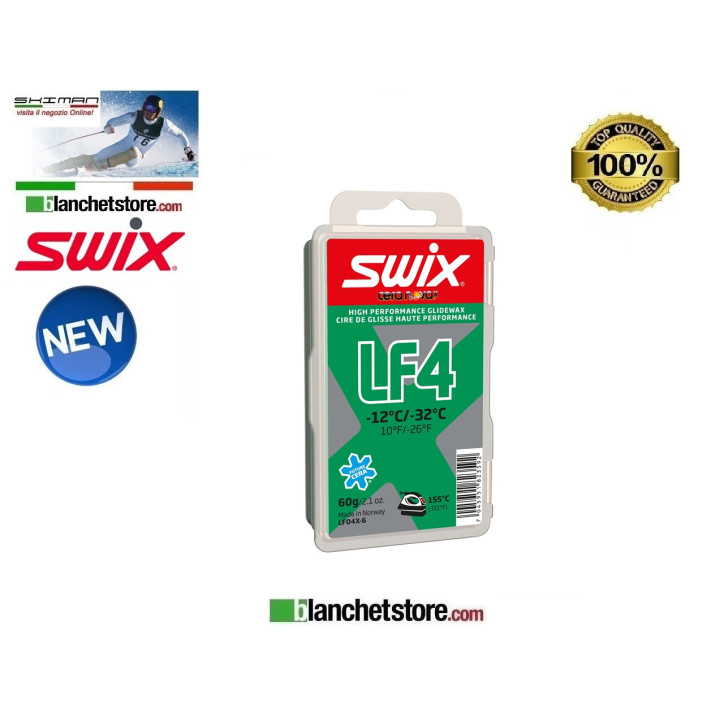 Sciolina SWIX Cera nova LF4 Gr 60 Green Sciolina SWIX Cera nova LF4 Gr 60 Green