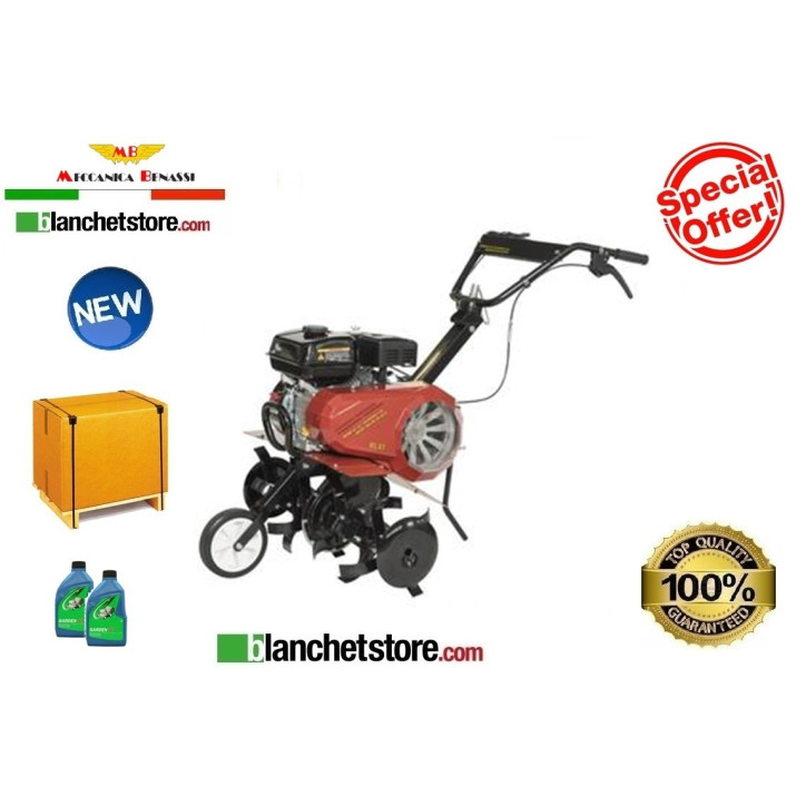 Tiller Meccaninca Benassi RL 41 Honda GP160 single speed 4.8 HP Complete with cutter 80 cm with side discs Tiller Meccaninca Benassi RL 41 Honda GP160 single speed 4.8 HP Complete with cutter 80 cm with side discs