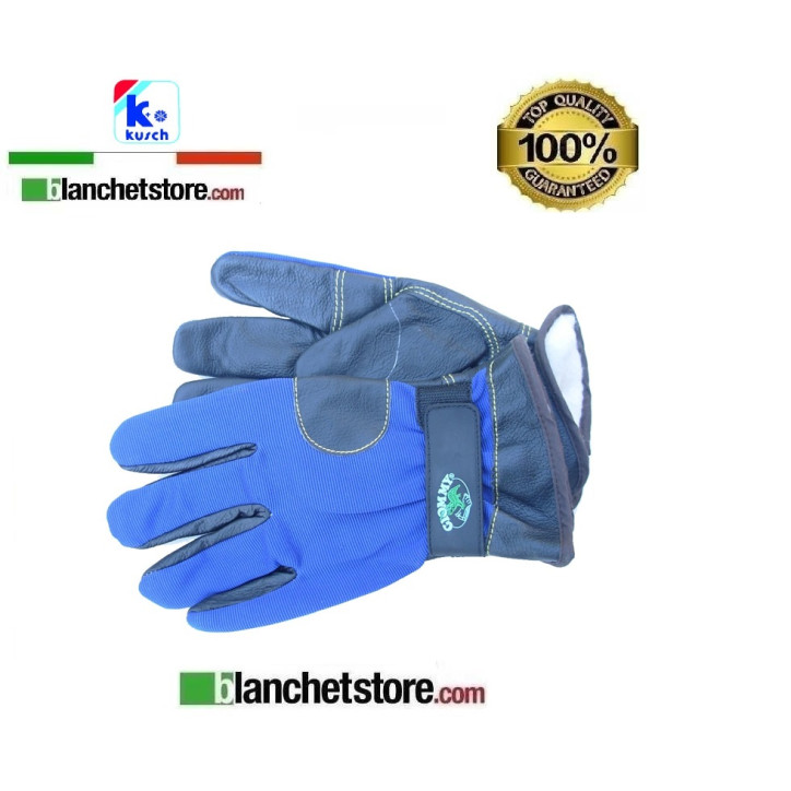 waterproof winter glove Kusch Black-Blue Size M- 10