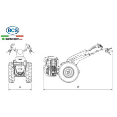 Motocoltivatore bcs 728 Brigge&Stratton 1450V + fresa 66cm 9.5HP