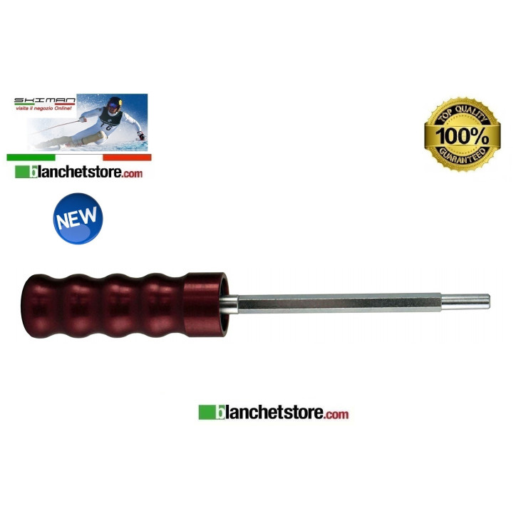Poignee avec axe pour brosse rotative Solda Cm. 10 - 12 Poignee avec axe pour brosse rotative Solda Cm. 10 - 12