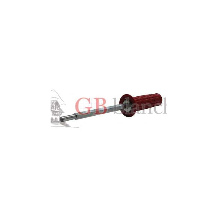 Poignee avec axe pour brosse rotative Solda Cm. 10 - 12 Poignee avec axe pour brosse rotative Solda Cm. 10 - 12