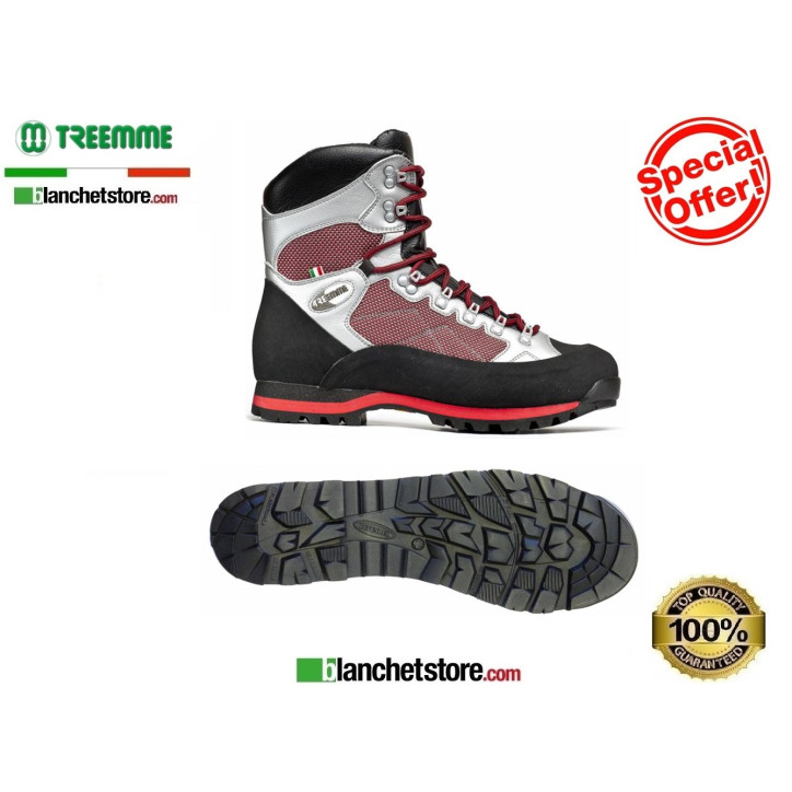 Treemme Nabuck Trekking Shoe 91524/1 N.38 Acquastop Lining Red