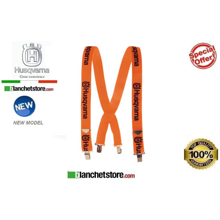 Husqvarna suspenders with metal clips