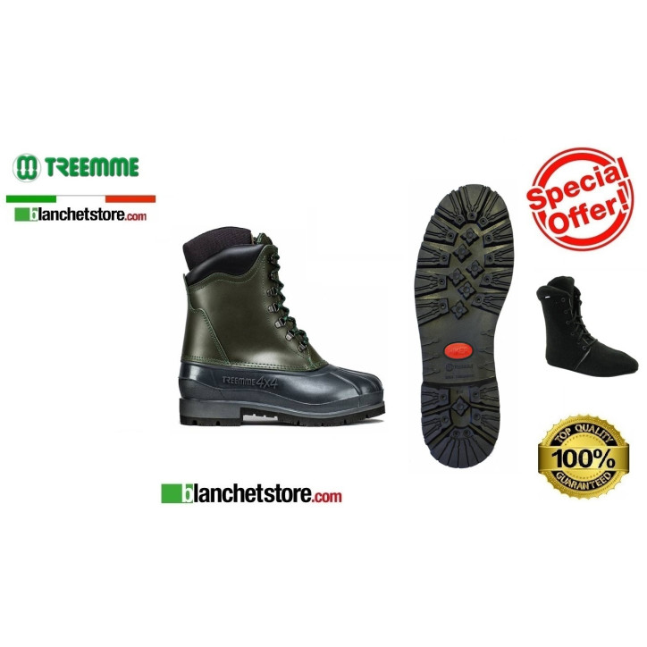 Stivale in pelle 4X4 Treemme 670/8 Santa Fe N.42-43 C/Scarpetta