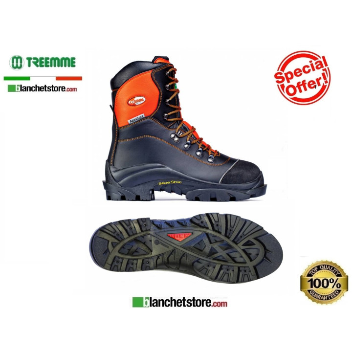 Stivale boscaiolo antitaglio pelle acquastop 91214 N.38 Orange