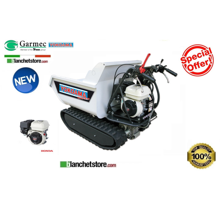 BROUETTE A CHENILLES MINI TRANSPORTEUR YOKOAMA HT500Di HONDA GP200 500KG BASCULEMENT HYDRAULIQUE DUMPER BROUETTE A CHENILLES MINI TRANSPORTEUR YOKOAMA HT500Di HONDA GP200 500KG BASCULEMENT HYDRAULIQUE DUMPER