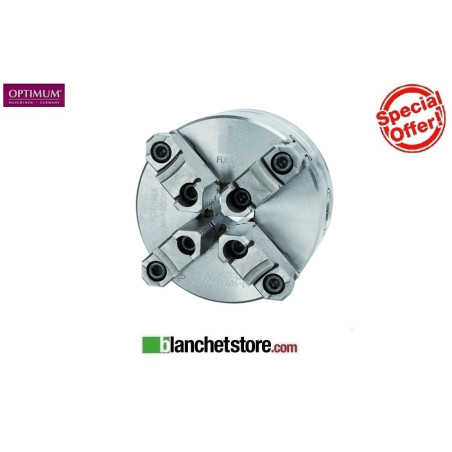 Camlock Optimum 4-jaw cast iron self-centring 3442884.D.250 mm With individual clamping