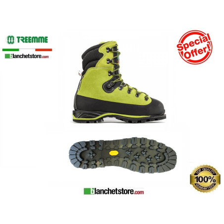 Bottes anti-coupure Treemme en Nabuk 91289-1 N.38 Green