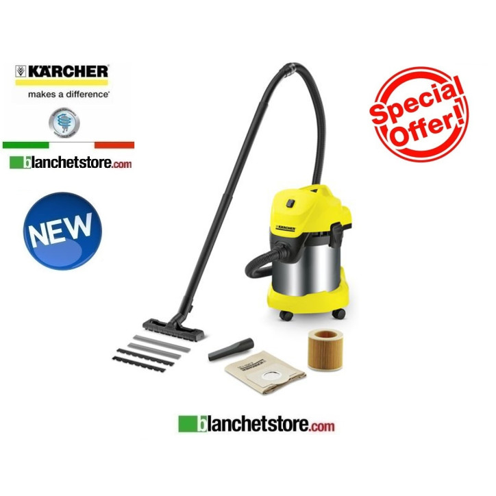 Aspirapolvere per Carrot Karcher WD 3P Partenza automatica 1000W Aspirapolvere per Carrot Karcher WD 3P Partenza automatica 1000W