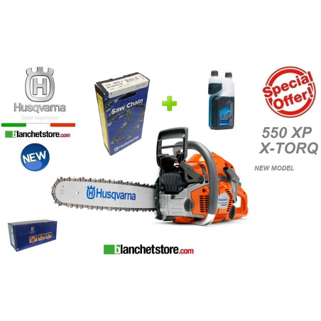 Tronconneuse Husqvarna 550XP Mark II xTorq avec guide 18"/45 + chaine