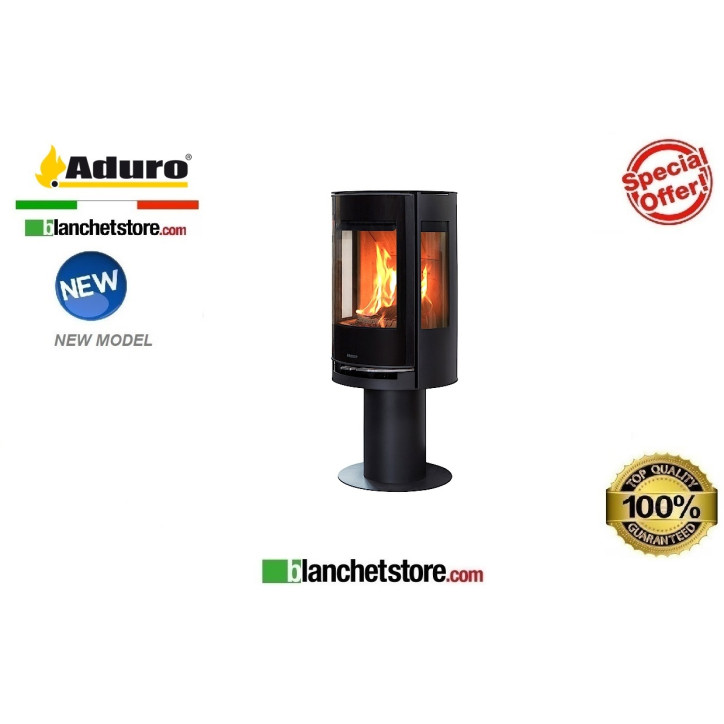 Stufa a legna Mod.Aduro 9.3 -Acciaio nero -Aduro Tronic 6 Kw Stufa a legna Mod.Aduro 9.3 -Acciaio nero -Aduro Tronic 6 Kw