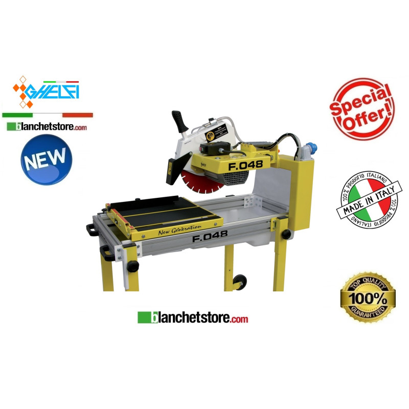 Tagliapiastrelle elettrica Ghelfi F 048 senza disco d.400 200V