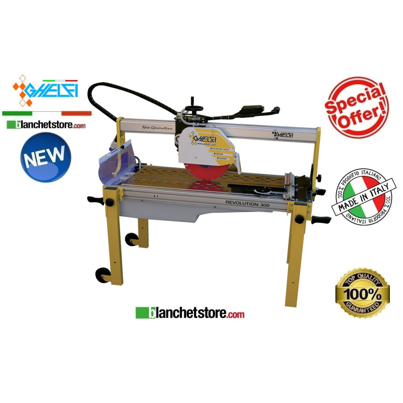 tagliapiastrelle elettrica GHELFI Revolution 300 d.300 220V. 3Hp