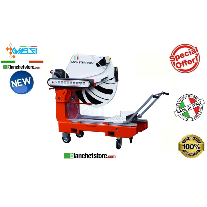 Tile cutter electric GHELFI Monster 1000 with disk d.1000 400V