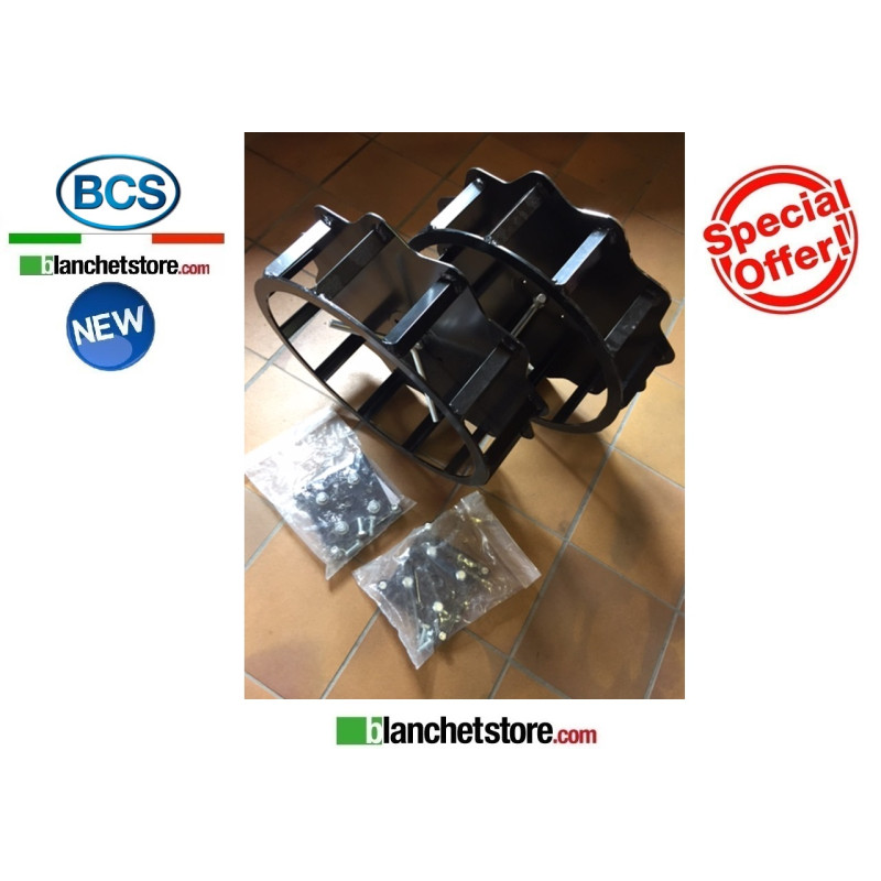 Ruote in ferro per BCS SUPER-BITE antideriva per ruote 5.00-10