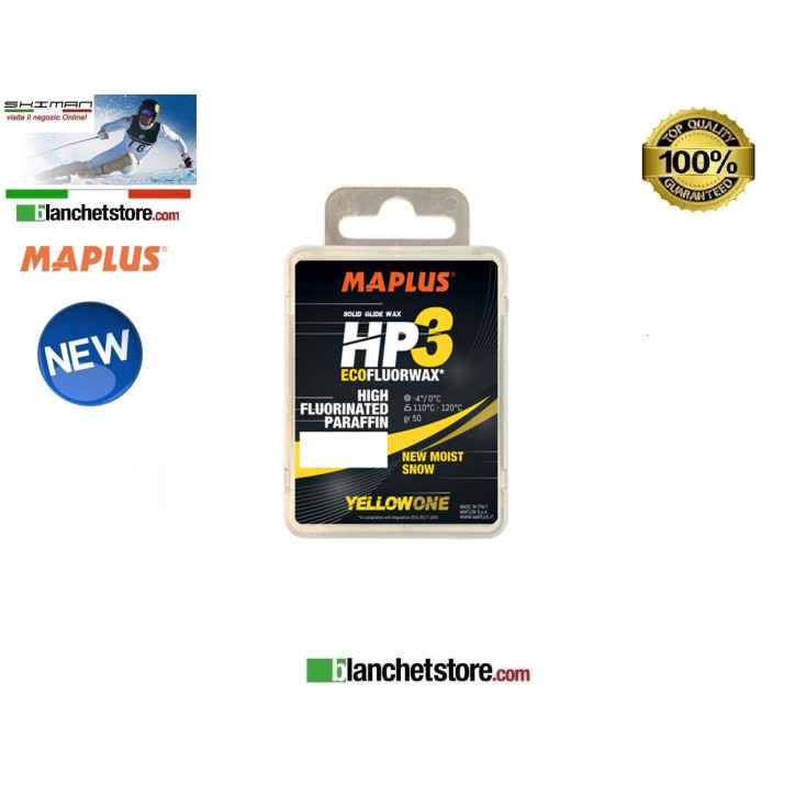 Wax MAPLUS HIGH FLUO HP 3 Box 50 gr YELLOW 1 NEW MW0904N