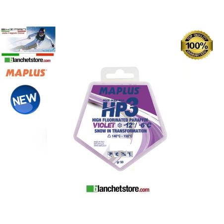 Wax MAPLUS HIGH FLUO HP 3 Box 50 gr VIOLET NEW