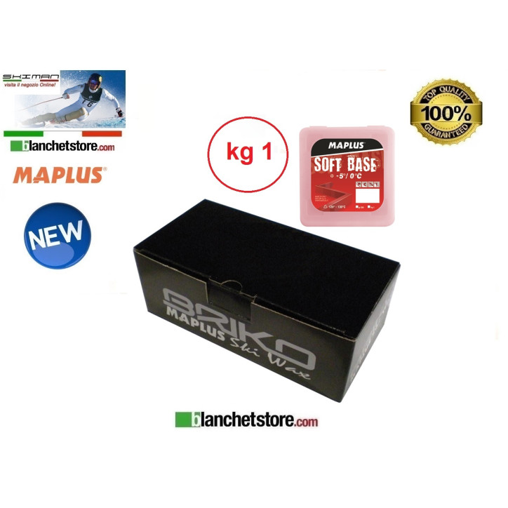 Wax MAPLUS SOFT BASE RED Box Kg 1 MW0876 Wax MAPLUS SOFT BASE RED Box Kg 1 MW0876