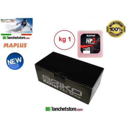 Wax MAPLUS HIG FLUO HP 3 Box Kg 1 RED NEW MW0923