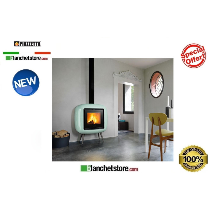 Poile a bois Piazzetta Bonny Revetement en faiance 9,0Kw Poile a bois Piazzetta Bonny Revetement en faiance 9,0Kw