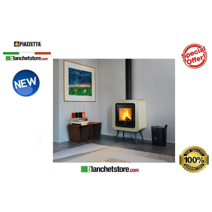 Poile a bois Piazzetta Thelma Revetement en faiance 9,0Kw Poile a bois Piazzetta Thelma Revetement en faiance 9,0Kw