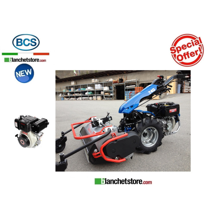 MOTOCOLTIVATORE BCS 740 Powersafe Honda GX390 + BLADERUNNER 75