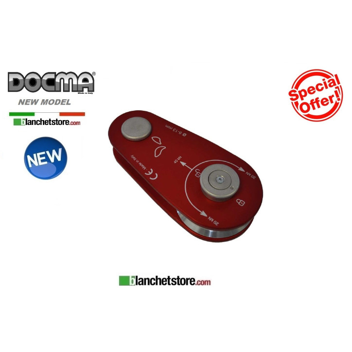 CARRUCOLA IN ALLUMINIO RED 40 KN 8-13 PER VERRICELLO DOCMA VF80-105 310051 CARRUCOLA IN ALLUMINIO RED 40 KN 8-13 PER VERRICELLO DOCMA VF80-105 310051